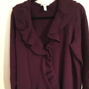Burgundy cardigans